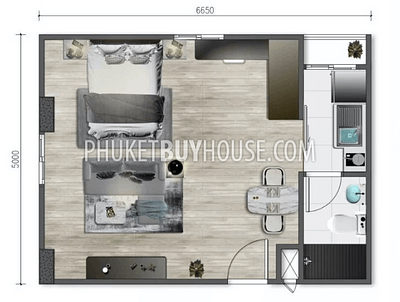 NAI6549: Last Unit! 1 Bedroom Apartment for Sale on Nai Yang Beach. Photo #16