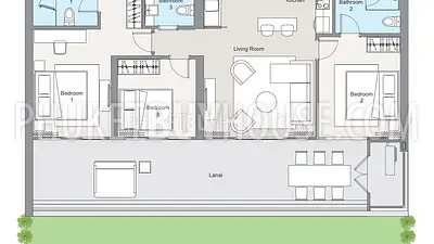 LAG7137: Spacious 3-Bedroom Apartments Close to Bang Tao Beach. Photo #16