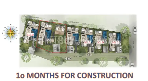 NAT6581: New gated Villas Complex within 2 km to Nai Thon beach. Pre-sale affordable Price!. Photo #11