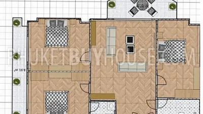 PHU21991: Huge 3 Bedroom apartments in Phuket Town. Photo #12