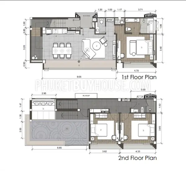PAN21995: Explicit Three Bedroom Suits For Sale with Private Pool in Panwa . Fotoğraf #7
