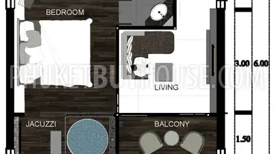 KAM5103: New 33 sq.m. studio for sale in Kamala. Photo #4
