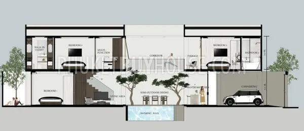 TAL21987: Secluded Three-Bedroom Villa For Sale in Thalang. 照片 #15