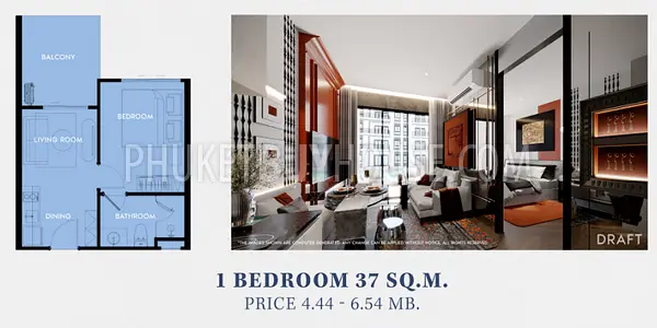 BAN22016: One Bedroom Apartment With Neo-Classic Design For Sale in Bang Tao. 照片 #10