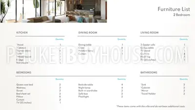 BAN22023: Serenity in Simplicity: 2-Bedroom Villa For Sale in Bang Tao. Fotoğraf #12