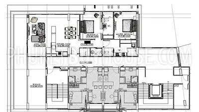 BAN7182: 3 Bedroom Penthouse in Short Distance to Bang Tao Beach. Photo #2