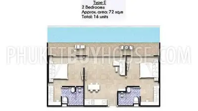MAI22038: Comfortable 2 Bedroom Apartments for Sale in Mai Kao. Photo #18