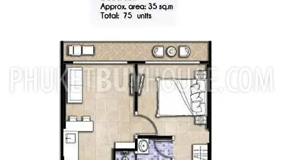 NAI22039: Snug One Bedroom Apartment For Sale in Nai Harn. Photo #3