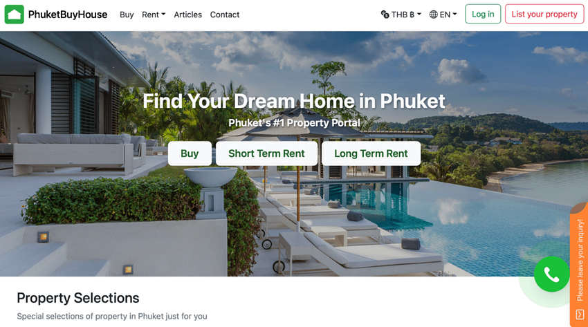 Как бесплатно разместить свою недвижимость на сайте Phuket Buy House 