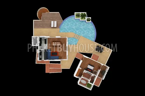 KAM6637: 4 bedroom Villa with Pool in Kamala area. Photo #41