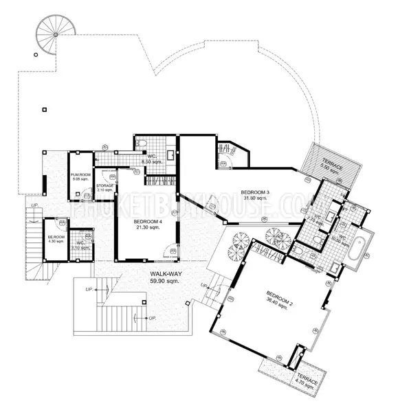 KAM6637: 4 bedroom Villa with Pool in Kamala area. Photo #42