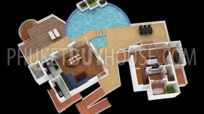 KAM6637: 4 bedroom Villa with Pool in Kamala area. Photo #43
