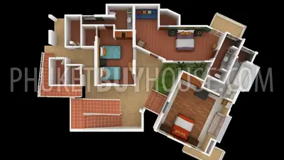 KAM6637: 4 bedroom Villa with Pool in Kamala area. Photo #45