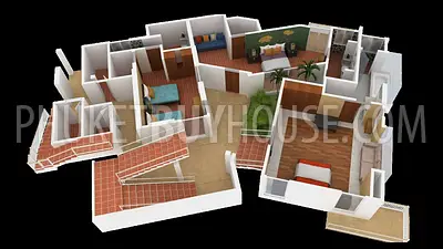 KAM6637: 4 bedroom Villa with Pool in Kamala area. Photo #49
