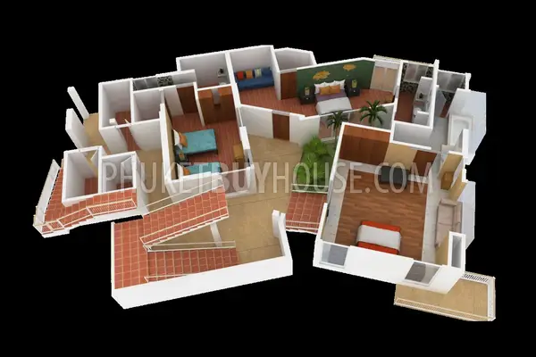 KAM6637: 4 bedroom Villa with Pool in Kamala area. Photo #49
