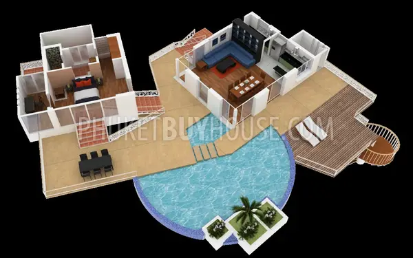 KAM6637: 4 bedroom Villa with Pool in Kamala area. Photo #50