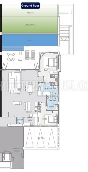LAG7029: 2-bedroom Apartment Beachfront in Bang Tao. 照片 #8