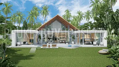 BAN7056: Contemporary Villa with Minimalist Design in Bang Tao. Fotoğraf #17
