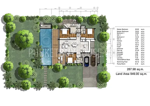 LAY6678: Magnificent Villa with a large garden in Layan area, Phuket. Photo #1