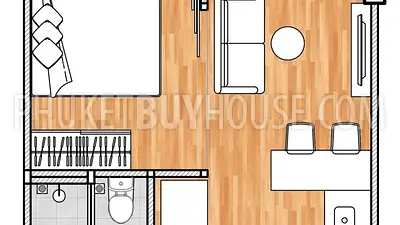 BAN22061: Contemporary Studio For Sale near Bang Tao Beach. Photo #13