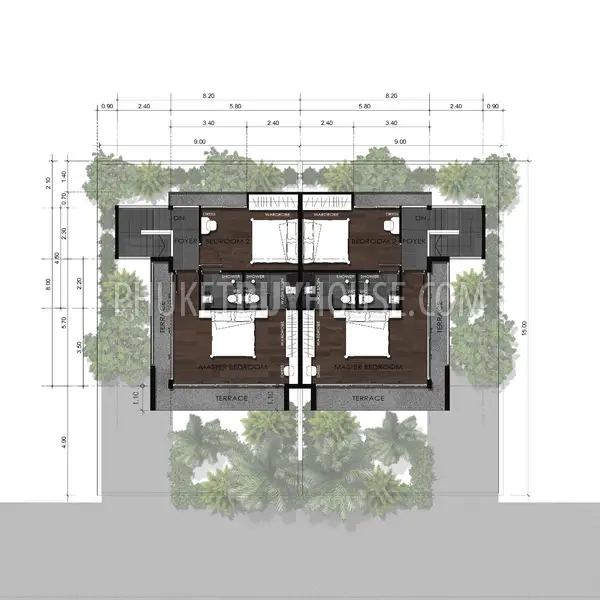 RAW5336: 2 Bedroom Townhouse in Quiet Area of Rawai. Photo #38