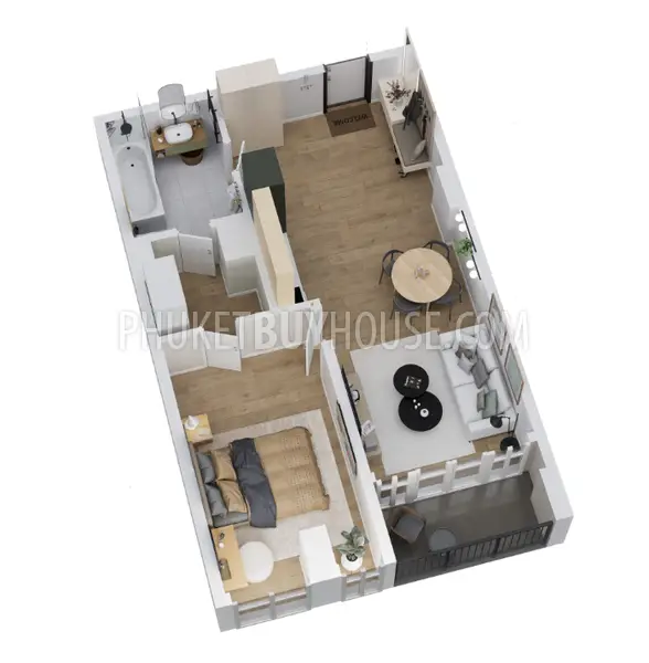 LAY22111: Tropical Luxury 1 Bedroom Apartment For Sale In Prime Location Near Layan Beach. Photo #7