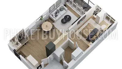LAY22111: Tropical Luxury 1 Bedroom Apartment For Sale In Prime Location Near Layan Beach. Fotoğraf #6