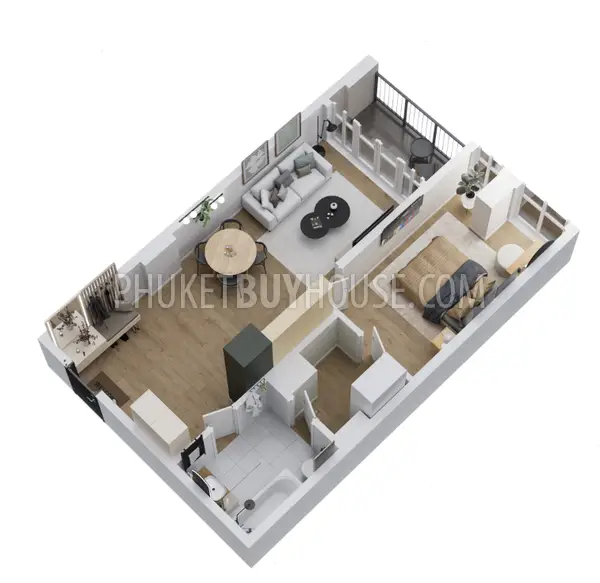 LAY22111: Tropical Luxury 1 Bedroom Apartment For Sale In Prime Location Near Layan Beach. Photo #6