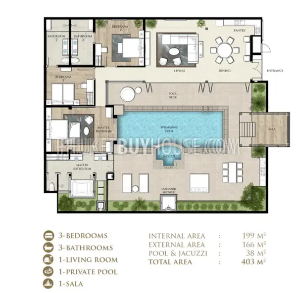BAN6728: Premium Villa with Guaranteed Income in Laguna, Bang Tao. Photo #9