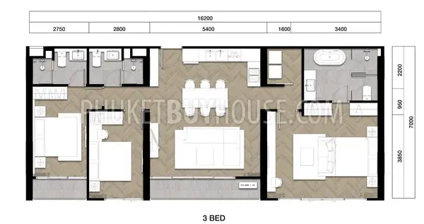 BAN22115: Pre-Sale! Opportunity to Get Most Advantageous 3BR Apartment In Bang Tao. Photo #19
