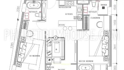BAN22003: Exclusive Two Bedroom Oasis. Fotoğraf #12