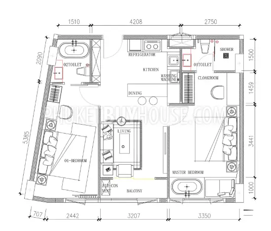 BAN22003: Exclusive Two Bedroom Oasis. Photo #12