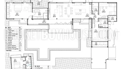 CHE22088: Wood and Marble: Elegant and Laconic Minimalist Style 4-Bedroom Villa in Choeng Thale. Photo #3