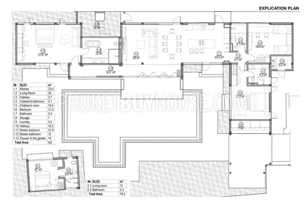 CHE22088: Wood and Marble: Elegant and Laconic Minimalist Style 4-Bedroom Villa in Choeng Thale. Photo #3