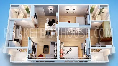 KTH22139: Sleek 2 Bedroom, 2 Bathroom Apartment in the Heart of Central Phuket with Mountain Views For Sale. Photo #19