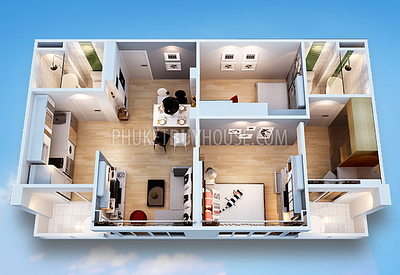 KAT22140: Modern 2-Bedroom Apartment - Oasis in Central Phuket for Sale. Photo #11
