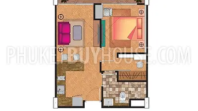 RAW6765: New One Bedroom Apartment 45 sq.m. in Rawai. Photo #16