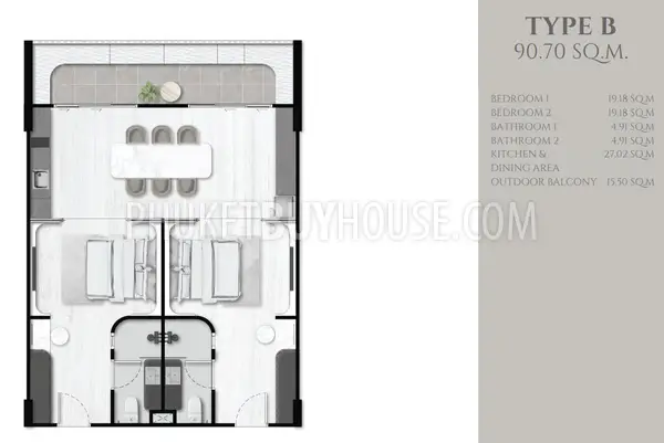 SUR21852: Breathtaking Condominium At Surin Beach. Photo #6