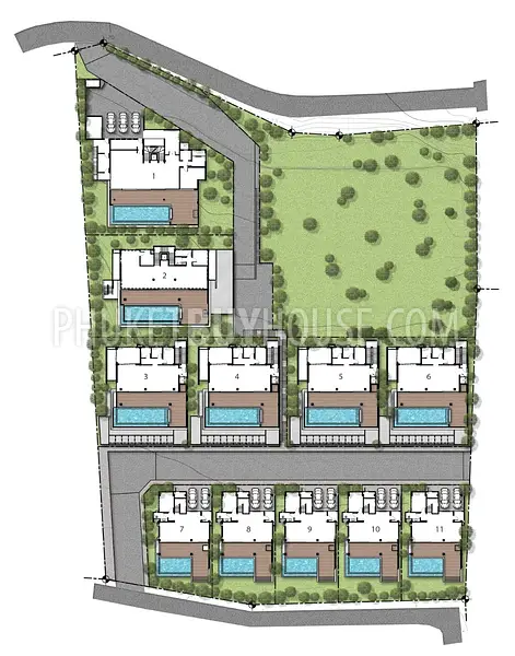 CHA6911: New Villa Complex in Chalong. Photo #10