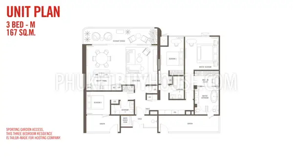 BAN22122: Unmatched 3-Bedroom Apartment in Bang Tao For Sale from World Known Developer. Photo #21