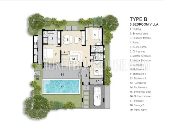BAN22123: Hypnotic 3 Bedroom Villa with Private Pool for Sale in Bang Tao. Photo #22