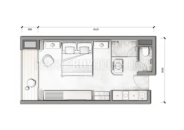 KAM6183: 卡马拉地区1室工作室期房公寓. 照片 #6