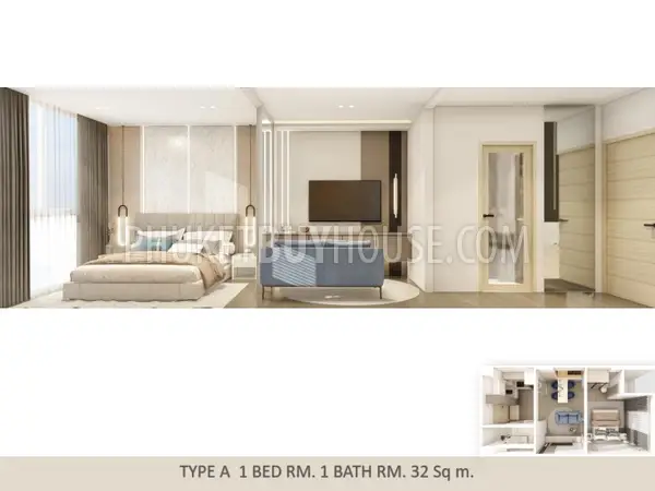NAI22156: Tranquil Elegance in One Bedroom Apartment at Pre-Sale Price in Rawai. Photo #17