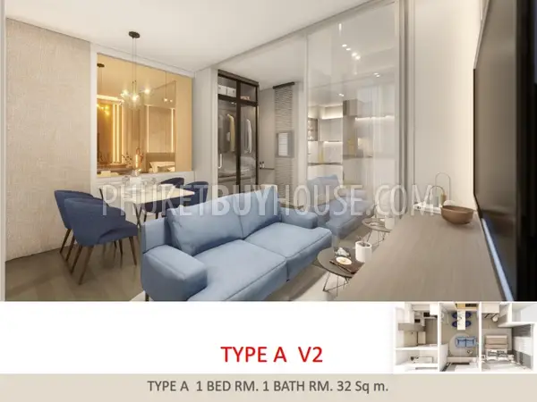 NAI22156: Tranquil Elegance in One Bedroom Apartment at Pre-Sale Price in Rawai. Photo #24