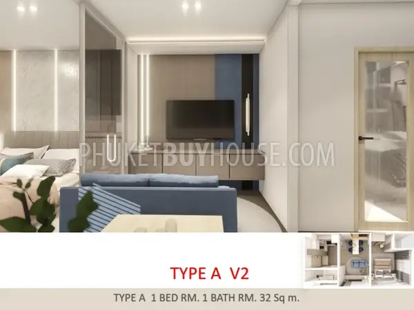 NAI22156: Tranquil Elegance in One Bedroom Apartment at Pre-Sale Price in Rawai. Photo #19