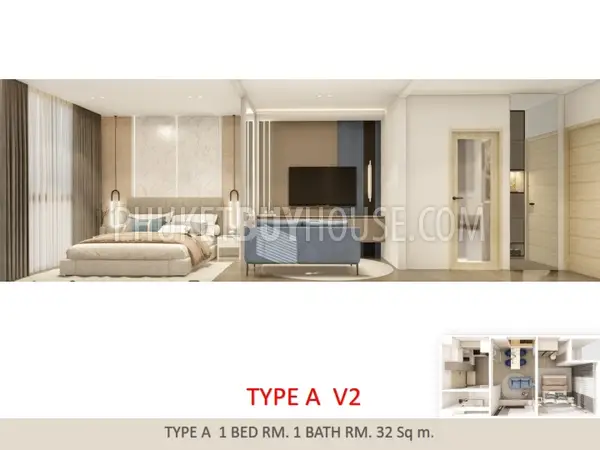 NAI22156: Tranquil Elegance in One Bedroom Apartment at Pre-Sale Price in Rawai. Photo #22