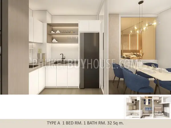 NAI22156: Tranquil Elegance in One Bedroom Apartment at Pre-Sale Price in Rawai. Photo #15