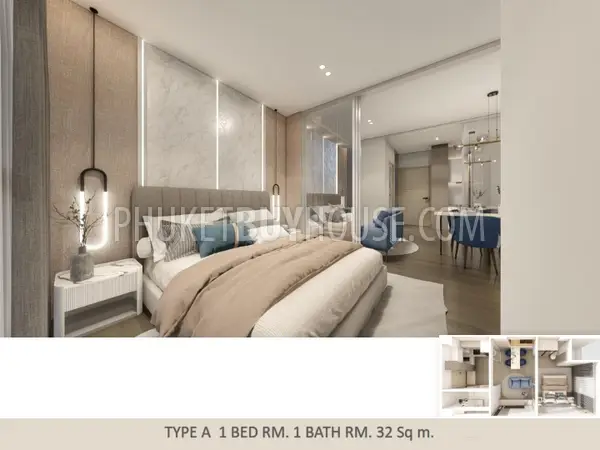 NAI22156: Tranquil Elegance in One Bedroom Apartment at Pre-Sale Price in Rawai. Photo #14