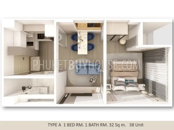 NAI22156: Tranquil Elegance in One Bedroom Apartment at Pre-Sale Price in Rawai. Photo #25