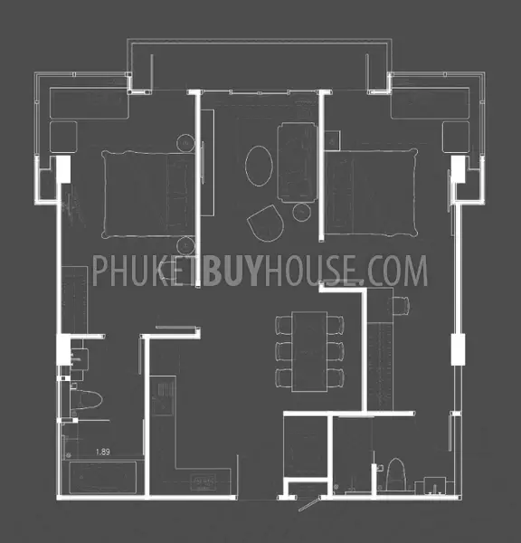 RAW22165: Feasible 2Br-Apartment in New Complex of Condominiums for Sale in Rawai. Fotoğraf #8